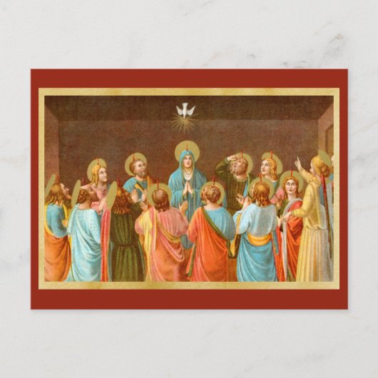Pentecost: Verdaling van de Heilige Geest (SB 01) Briefkaart (Voorkant)