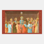 Pentecost: Verdaling van de Heilige Geest (SB 01) Rechthoekige Sticker (Voorkant)