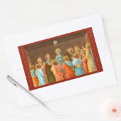Pentecost: Verdaling van de Heilige Geest (SB 01) Rechthoekige Sticker (Envelop)