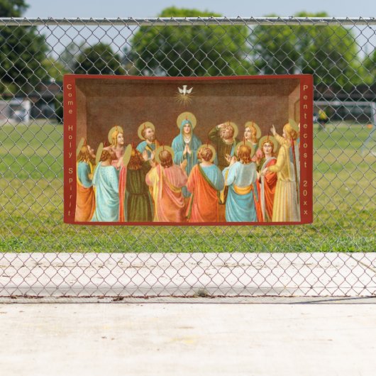 Pentecost: Verdaling van de Heilige Geest (SB 01) Spandoek (Insitu)