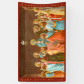 Pentecost: Verdaling van de Heilige Geest (SB 01) Spandoek (Verticaal)
