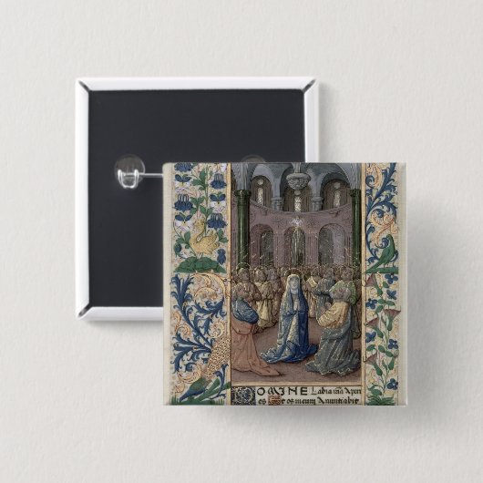 Pentecost Vierkante Button 5,1 Cm (Voorkant /achterkant)