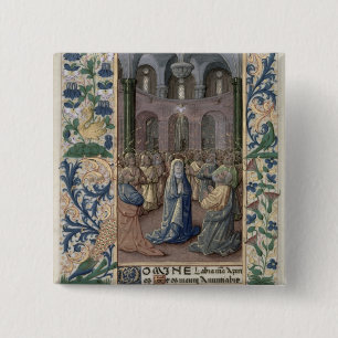 Pentecost Vierkante Button 5,1 Cm