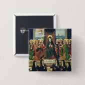 Pentecost Vierkante Button 5,1 Cm (Voorkant /achterkant)