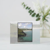 Pentewan. Cornwall. Schilderachtig uitzicht aan de Briefkaart (Staand voorkant)