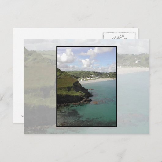 Pentewan. Cornwall. Schilderachtig uitzicht aan de Briefkaart (Voorkant / Achterkant)