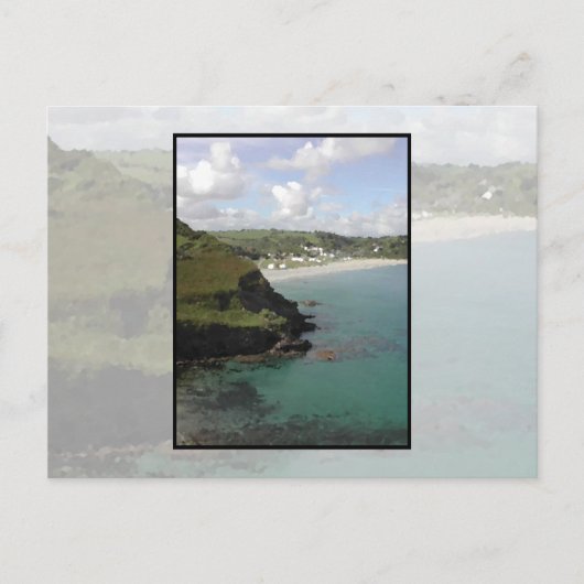 Pentewan. Cornwall. Schilderachtig uitzicht aan de Briefkaart (Voorkant)