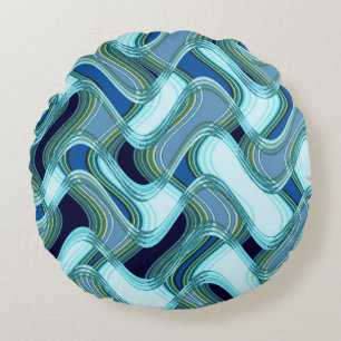 Penthouse & Pavement Round Throw van C.L. Bruin Rond Kussen