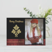 Penthouse Suite Holiday Foto Feestdagenkaart (Staand voorkant)