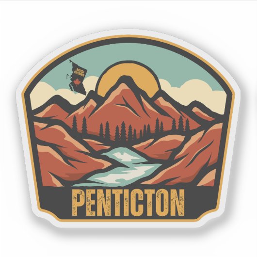 Penticton, Brits-Columbia Sticker (Voorkant)