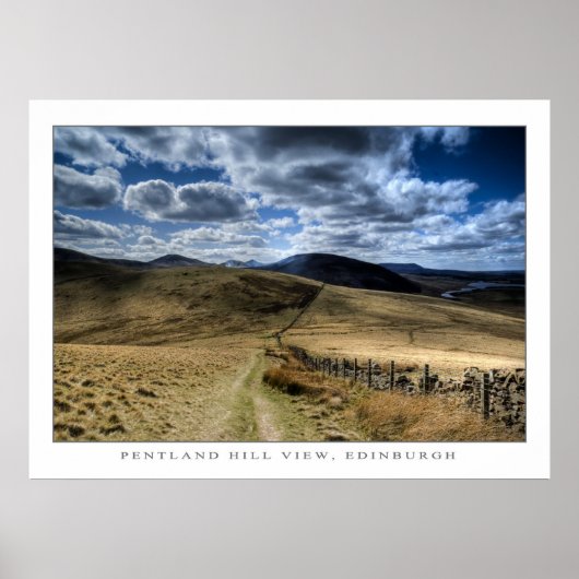 Pentland Hill Uitzicht II Poster (Voorkant)