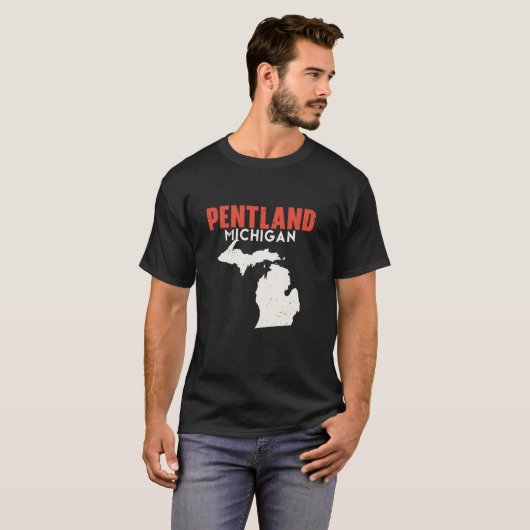 Pentland Michigan Verenigde Staten Verenigde State T-shirt (Voorkant volledig)