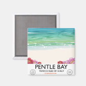 Pentle Bay, Tresco, Isles of Scilly Magneet (Voorkant / Achterkant)
