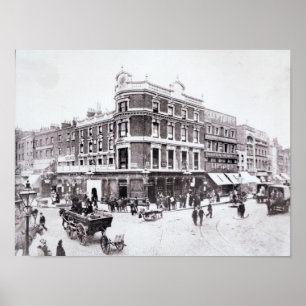 Pentonville Road scene, Islington, Londen Poster