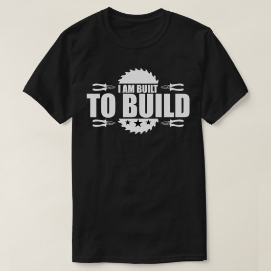 Pentry Ik ben gebouwd om te bouwen T-shirt (Design voorkant)