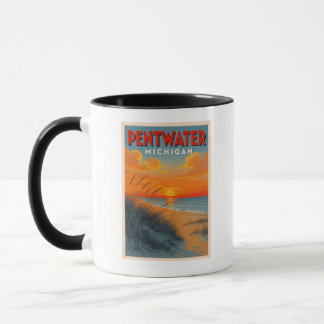 Pentwater Michigan Cup Koffie Mok