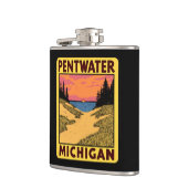 Pentwater Michigan Flask Heupfles (Links)