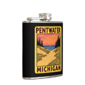  Pentwater Michigan Flask Heupfles (Rechts)