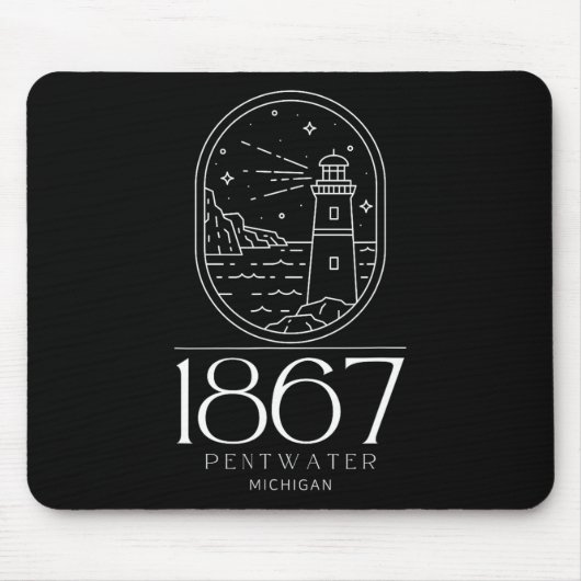 Pentwater Michigan Michigander State Mi Travel Boa Muismat (Voorkant)