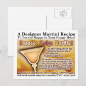 Penuche Fudge Martini Recipe Briefkaart (Voorkant / Achterkant)