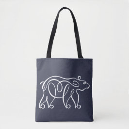 Penwork kalligrafisch Beer Tote Bag
