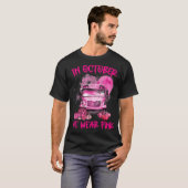 Peny School Bus Driver Leopard Breast Cancer Aware T-shirt (Voorkant volledig)