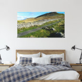 Penyghent-beklimming Canvas Afdruk (Insitu (Slaapkamer))