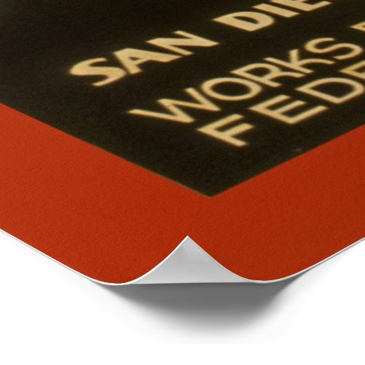 Penzance  1938 WPA-Poster Poster (Hoek)