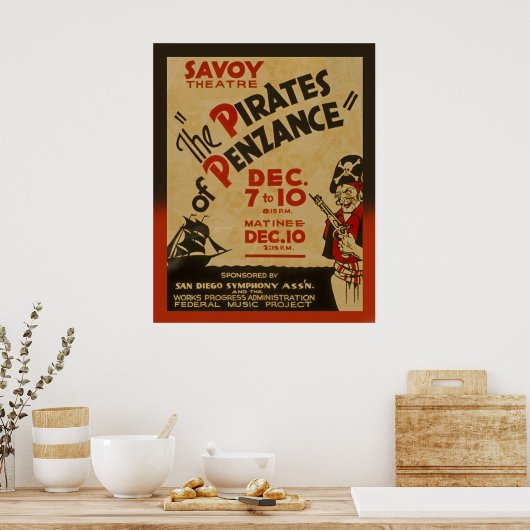 Penzance  1938 WPA-Poster Poster (Keuken)