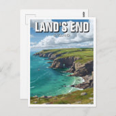 Penzance Land's End reizen naar Engeland Briefkaart (Voorkant / Achterkant)