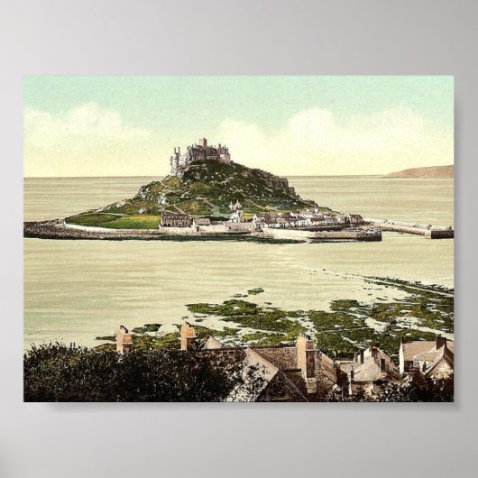 Penzance, St. Michael's Mount, Cornwall, England Poster (Voorkant)