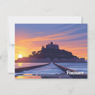Penzance St Michael's Mount Verenigd Koninkrijk Re Briefkaart