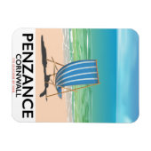 Penzance strand Devon vintage reisposter Magneet (Horizontaal)