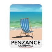 Penzance strand Devon vintage reisposter Magneet (Verticaal)