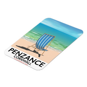 Penzance strand Devon vintage reisposter Magneet