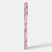 Penzance toile fuchsia clementine Case-Mate iPhone case (Achterkant / Rechts)