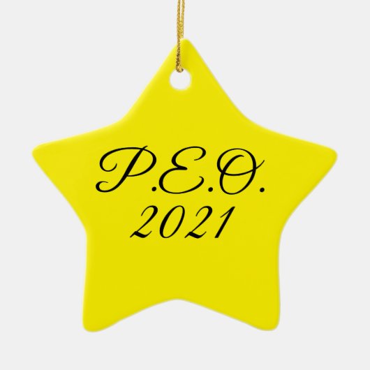 PEO Star Ornament 2021 (Voorkant)