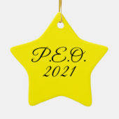 PEO Star Ornament 2021 (Achterkant)