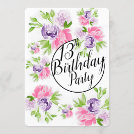 Peoney Cluster 13e verjaardag uitnodiging