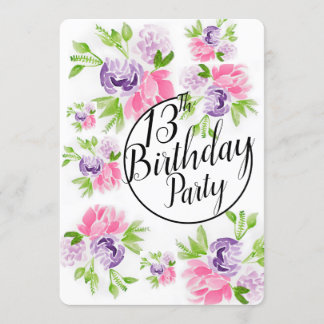 Peoney Cluster 13e verjaardag uitnodiging