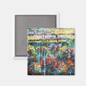 Peonies, 1887 Claude Monet cool, oud, master Magneet (Voorkant / Achterkant)