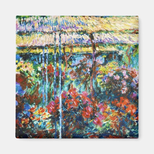 Peonies, 1887 Claude Monet cool, oud, master Magneet (Voorkant)