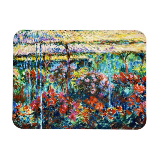 Peonies, 1887 Claude Monet cool, oud, master Magneet (Horizontaal)