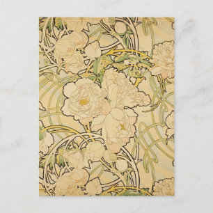 Peonies 1897 briefkaart