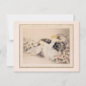 Peonies, 1935 door Louis Icart Notitiekaartje (Voorkant)