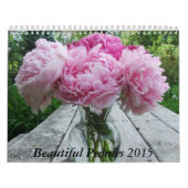 Peonies 2015 Calendar Flowers Kalender (Hoes)