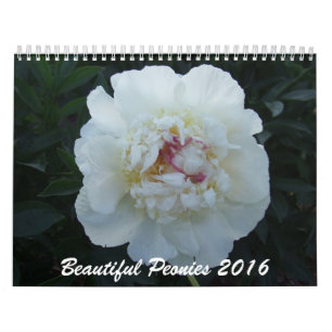 Peonies 2016 Flower Calendar Kalender