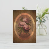 Peonies 4 x 5.6" kaart (Staand voorkant)
