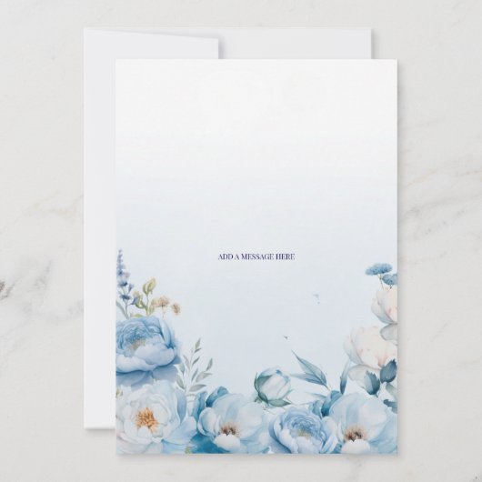 Peonies 70ste verjaardag Uitnodiging (Achterkant)