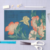 Peonies and Canary, 1834 by Katsushika Hokusai Tissuepapier (Craft)